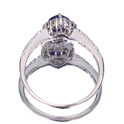第454回抽選販売＞ハートシェイプブルーサファイア 0.4ct