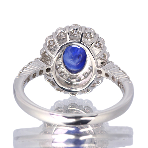 ロイヤルブルーサファイア 1.3ct ダイヤモンド 約1ct プラチナ リング
