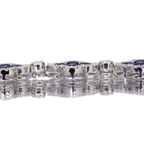 ブルーサファイア 約8ct ダイヤモンド 2.5ct ホワイトゴールド