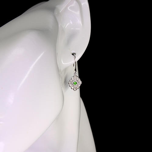 デマントイドガーネット ピアス ロシア産デマントイドガーネットピアス DTG 0.207ct DTG 0.210ct