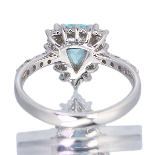 パライバトルマリン 約1.1ct ダイヤモンド 0.5ct プラチナ