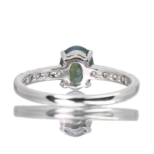 希少石 アレキサンドライト キャッツアイ リング フリーサイズ アレキサンドライトキャッツアイ 1.1ct ダイヤモンド 0.2ct プラチナ