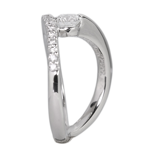 ダイヤモンド 0.368ct ダイヤモンド 0.17ct プラチナ ピンキー