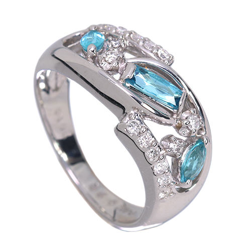 パライバトルマリンリング12号　プラチナ　新品未使用 プラチナ パライバ トルマリン リング : Jewellery SHIBATA