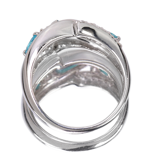 パライバトルマリン0.115ct ダイヤ0.88ctプラチナリング 新作＞ブラジル産パライバトルマリン 0.58ct ダイヤモンド 1.7ct