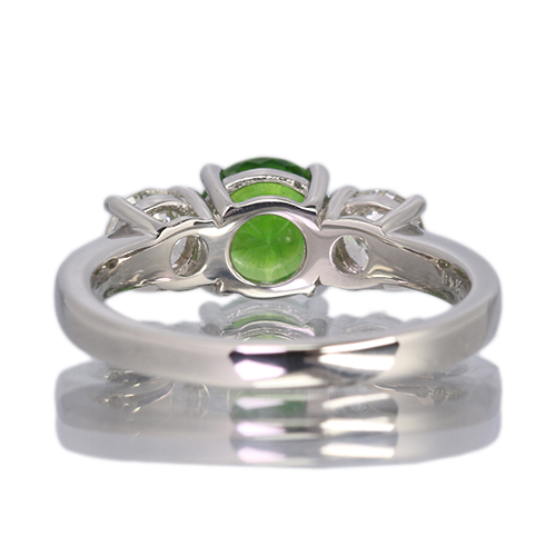 ロシア産デマントイドガーネット 約1.3ct ダイヤモンド 0.34ct/I/SI2/G