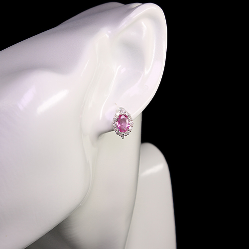 第458回抽選販売＞パパラチアサファイア 0.89ct/0.84ct ダイヤモンド