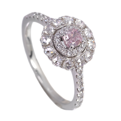 美品❗️13号✨アンブローズ❗️D0.50CT✨プラチナ　k18ダイヤモンドリング プラチナ900 K18ピンクゴールド ダイヤモンド合計0.01ct