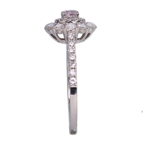 第458回抽選販売＞ピンクダイヤモンド 0.22ct/FPP/I1 ローズカット