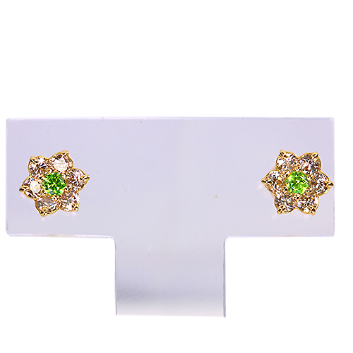 デマントイドガーネット♦︎ピアス♦︎K18 K18金 プラチナ デマントイドガーネット ボディピアス・軟骨