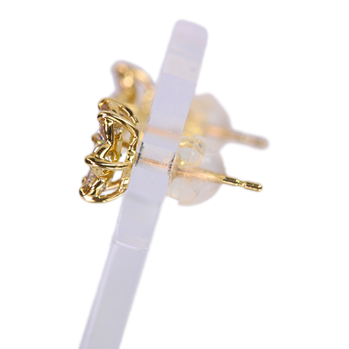 ロシア産デマントイドガーネット 0.18ct ダイヤモンド 0.7ct イエロー