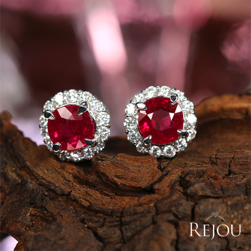 ミャンマー産(ビルマ産)ピジョンブラッドルビー 2ct ダイヤモンド 0.4