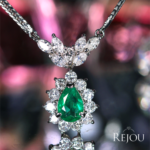 第460回抽選販売＞エメラルド 約0.7ct ダイヤモンド プラチナ