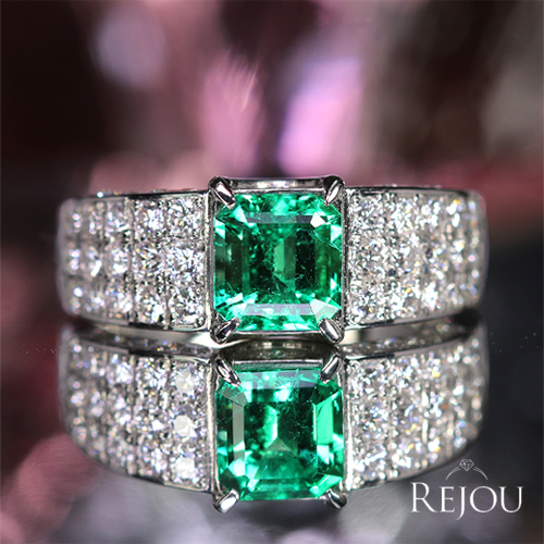 第460回抽選販売＞エメラルド 1.2ct ダイヤモンド 1.0ct