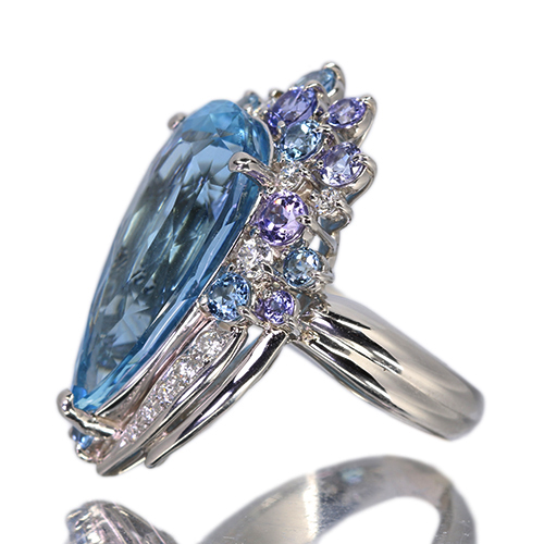 ぴたん様♡専用！♡マリンアンクレット♡ 3月誕生石【アクアマリン】｜ブレスレット・アンクレット