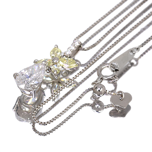 ダイヤモンド 1.2ct/E/SI2 イエローダイヤモンド 0.5ct ダイヤモンド