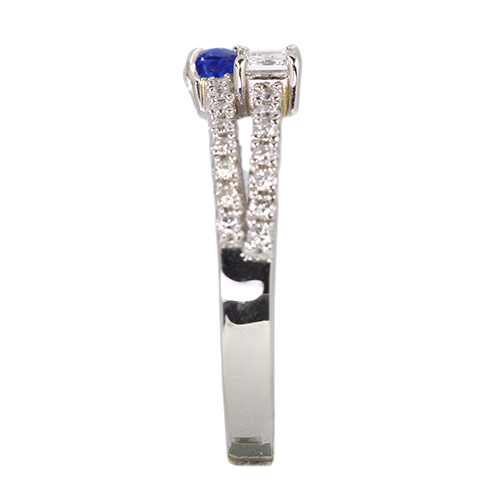 アウイナイト 0.2ct ダイヤモンド 0.15ct/0.30ct プラチナ リング(指輪