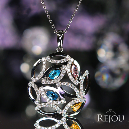 パライバトルマリン 0.25ct ピンクダイヤモンド 0.092ct/FP/SI1 