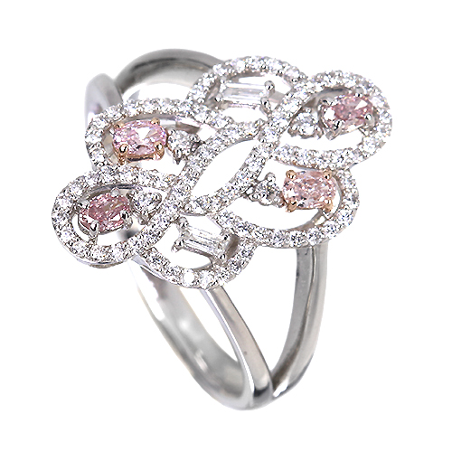 第462回抽選販売＞ピンクダイヤモンド 0.066ct/FLP/VS1 0.058ct/FPP