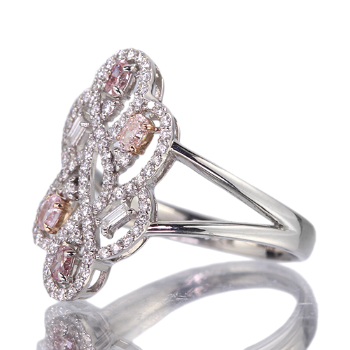 第462回抽選販売＞ピンクダイヤモンド 0.066ct/FLP/VS1 0.058ct/FPP