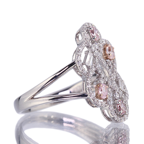 ピンクダイヤモンド 0.066ct/FLP/VS1 0.058ct/FPP/SI2 0.051ct/FIP/SI2