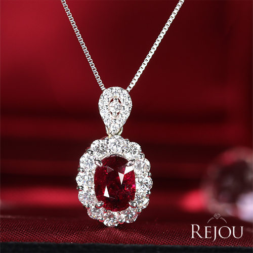 ミャンマー産(ビルマ産)ピジョンブラッドルビー 1.3ct ダイヤモンド