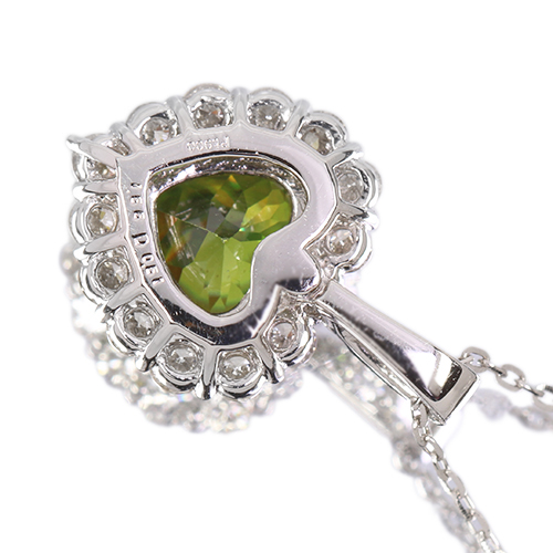 ハートシェイプスフェーン 1.5ct ダイヤモンド 0.8ct プラチナ