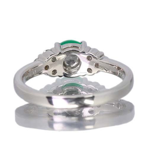 第463回抽選販売＞エメラルドキャッツアイ 約0.8ct ダイヤモンド 0.2ct