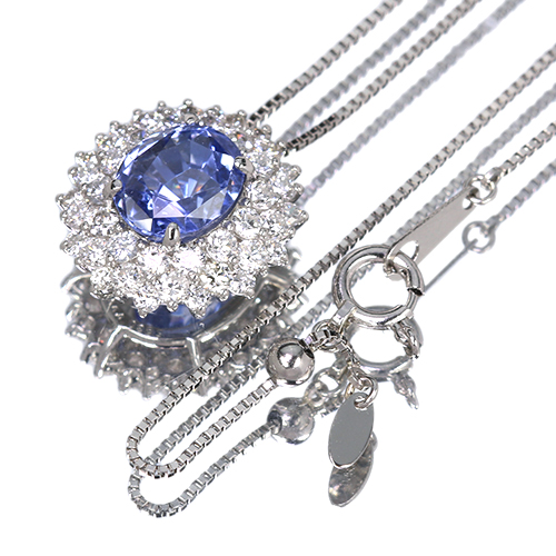 第464回抽選販売＞非加熱ブルーサファイア 約3ct ダイヤモンド 約1ct