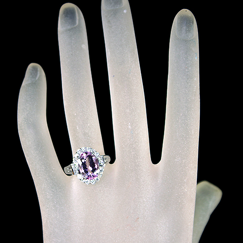 ピンクトパーズ 4.5ct ダイヤモンド 0.7ct プラチナ リング(指輪