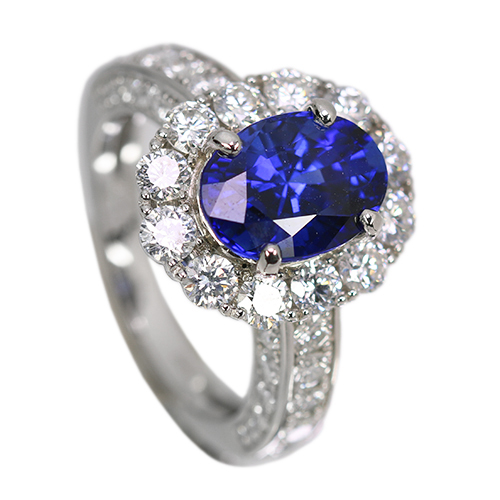 マダガスカル産ロイヤルブルーサファイア 4ct ダイヤモンド 2ct