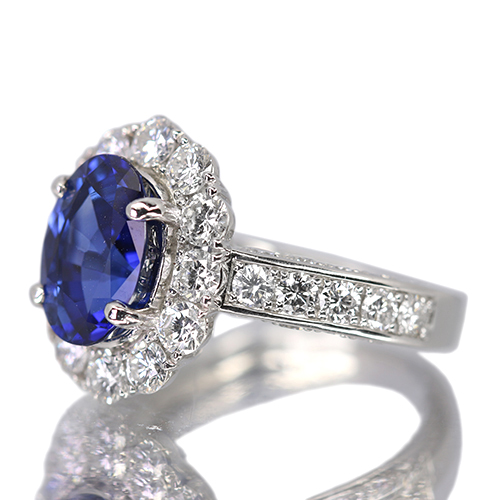 マダガスカル産ロイヤルブルーサファイア 4ct ダイヤモンド 2ct
