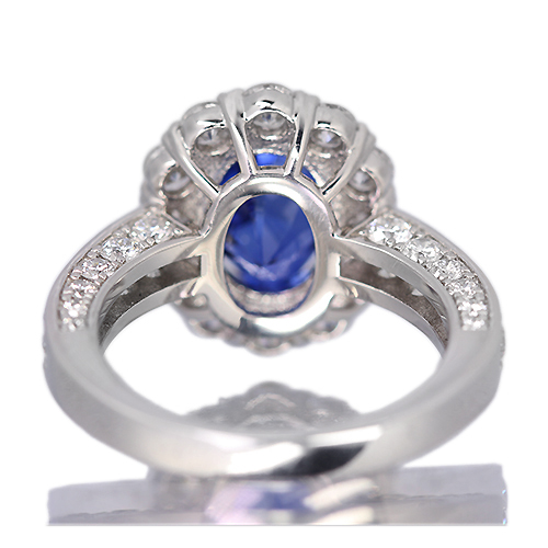 マダガスカル産ロイヤルブルーサファイア 4ct ダイヤモンド 2ct