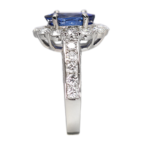 マダガスカル産ロイヤルブルーサファイア 4ct ダイヤモンド 2ct