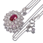 ����M���r�[ 1.0ct �_�C�������h 0.8ct �v���`�i �l�b�N���X