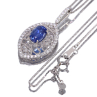 �R�[���t�����[�u���[�T�t�@�C�A 2.2ct �_�C�������h 0.5ct �v���`�i �l�b�N���X