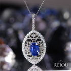 �R�[���t�����[�u���[�T�t�@�C�A 2.2ct �_�C�������h 0.5ct �v���`�i �l�b�N���X