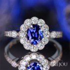 ���C�����u���[�T�t�@�C�A 1ct �_�C�������h 0.5ct �v���`�i �����O(�w��)