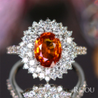 �I�����W�T�t�@�C�A ��2ct �_�C�������h 1.3ct �v���`�i �����O(�w��)