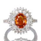 �I�����W�T�t�@�C�A ��2ct �_�C�������h 1.3ct �v���`�i �����O(�w��)