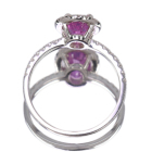 �X�������J�Y�s���N�T�t�@�C�A 1.7ct �_�C�������h 0.2ct �v���`�i �����O(�w��)