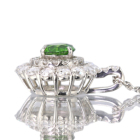 ���V�A�Y�f�}���g�C�h�K�[�l�b�g 0.6ct �_�C�������h 0.5ct �v���`�i �l�b�N���X