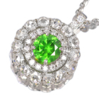 ���V�A�Y�f�}���g�C�h�K�[�l�b�g 0.6ct �_�C�������h 0.5ct �v���`�i �l�b�N���X