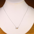 �C�G���[�_�C�������h 0.079ct/FVOY/I1 �_�C�������h �v���`�i �C�G���[�S�[���h �l�b�N���X