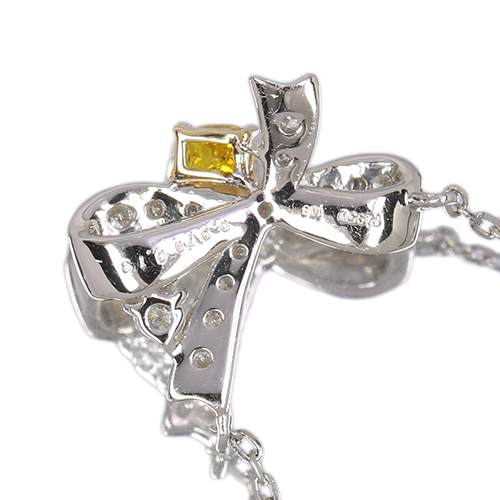 イエローダイヤモンド 0.079ct/FVOY/I1 ダイヤモンド プラチナ