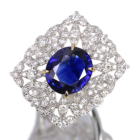 �X�������J�Y�u���[�T�t�@�C�A 3.8ct �_�C�������h 1.1ct �v���`�i �C�G���[�S�[���h �����O(�w��)