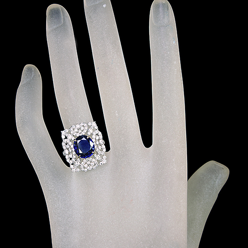 第466回抽選販売＞スリランカ産ブルーサファイア 3.8ct ダイヤモンド