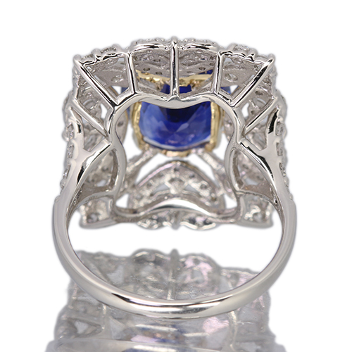 第466回抽選販売＞スリランカ産ブルーサファイア 3.8ct ダイヤモンド
