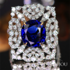 �X�������J�Y�u���[�T�t�@�C�A 3.8ct �_�C�������h 1.1ct �v���`�i �C�G���[�S�[���h �����O(�w��)