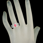 �R���N�p�[�� 1.1ct �_�C�������h 0.7ct �v���`�i �����O(�w��)